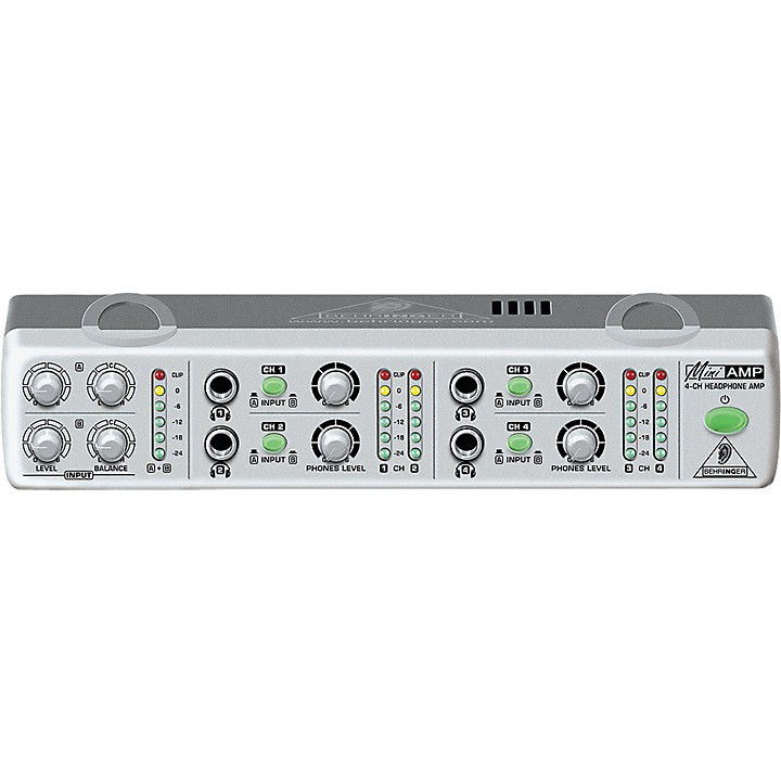 Behringer AMP800 MiniAMP 4Channel Stereo Headphone Amplifier Guitar