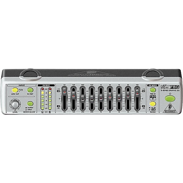 Open Box Behringer MINIFBQ FBQ800 9-Band Graphic Equalizer with FBQ Level 1