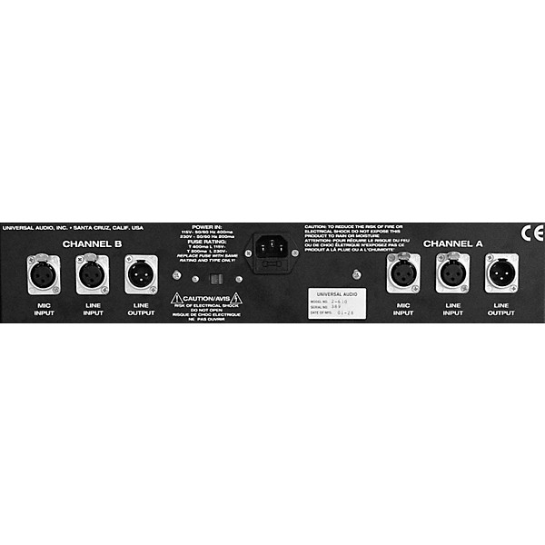 Universal Audio 2-610 Dual-Channel Tube Mic/Inst Pre-EQ