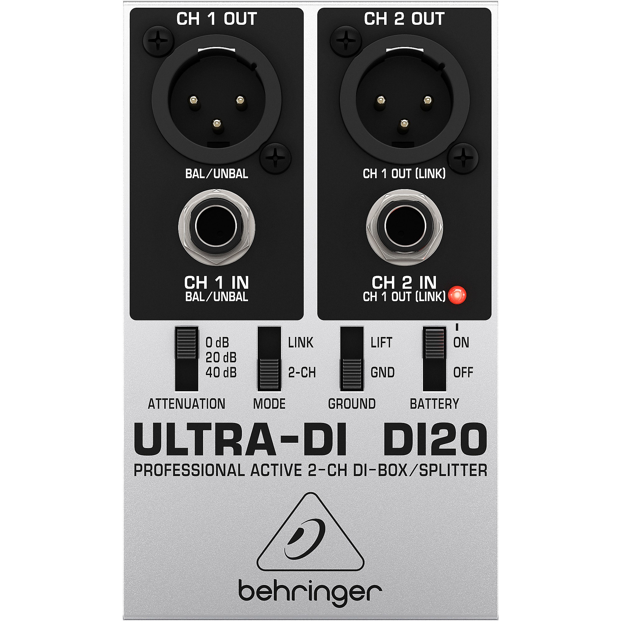 Behringer ULTRA-DI DI20 2-Channel Active Direct Box and Splitter