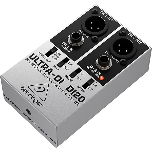 Behringer ULTRA-DI DI20 2-Channel Active Direct Box and Splitter