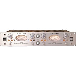 Avalon Pure Class A Dual  Mono Microphone Preamplifier & DI Silver