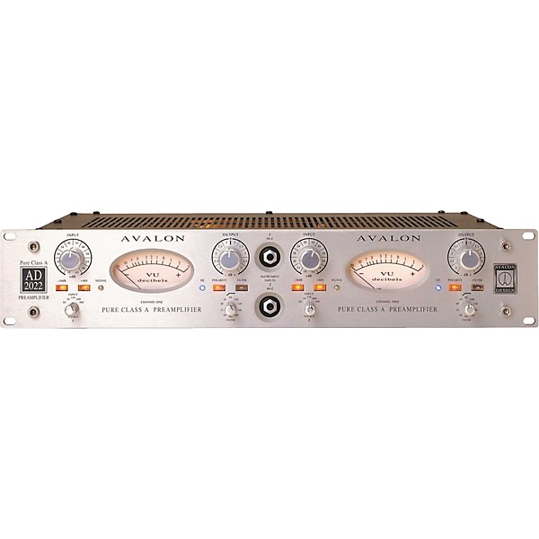 Avalon Pure Class A Dual  Mono Microphone Preamplifier & DI Silver