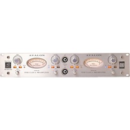 Avalon Pure Class A Dual  Mono Microphone Preamplifier & DI Silver