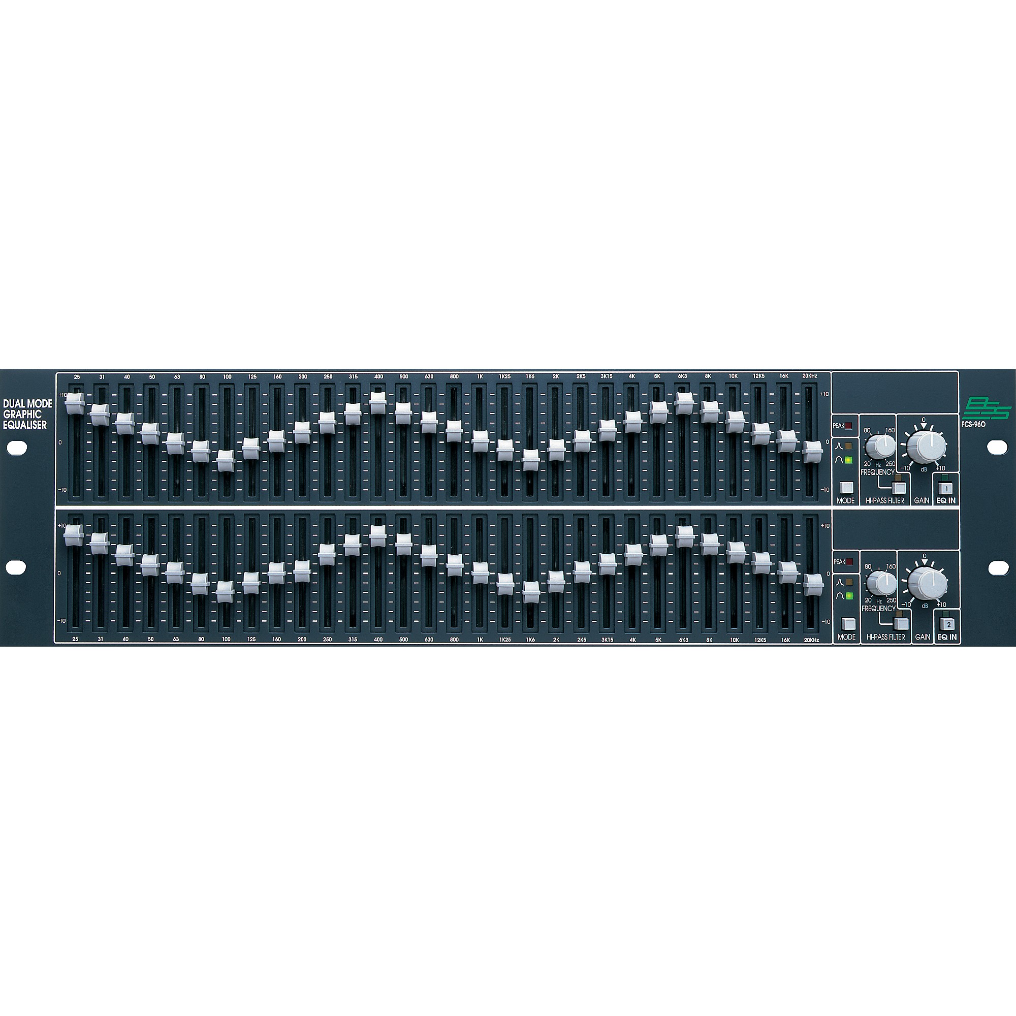 FCS-960 BSS AUDIO 2ch 30バンドグラフィックイコライザー BSS Audio FCS-960 Graphic Equalizer | Guitar Center