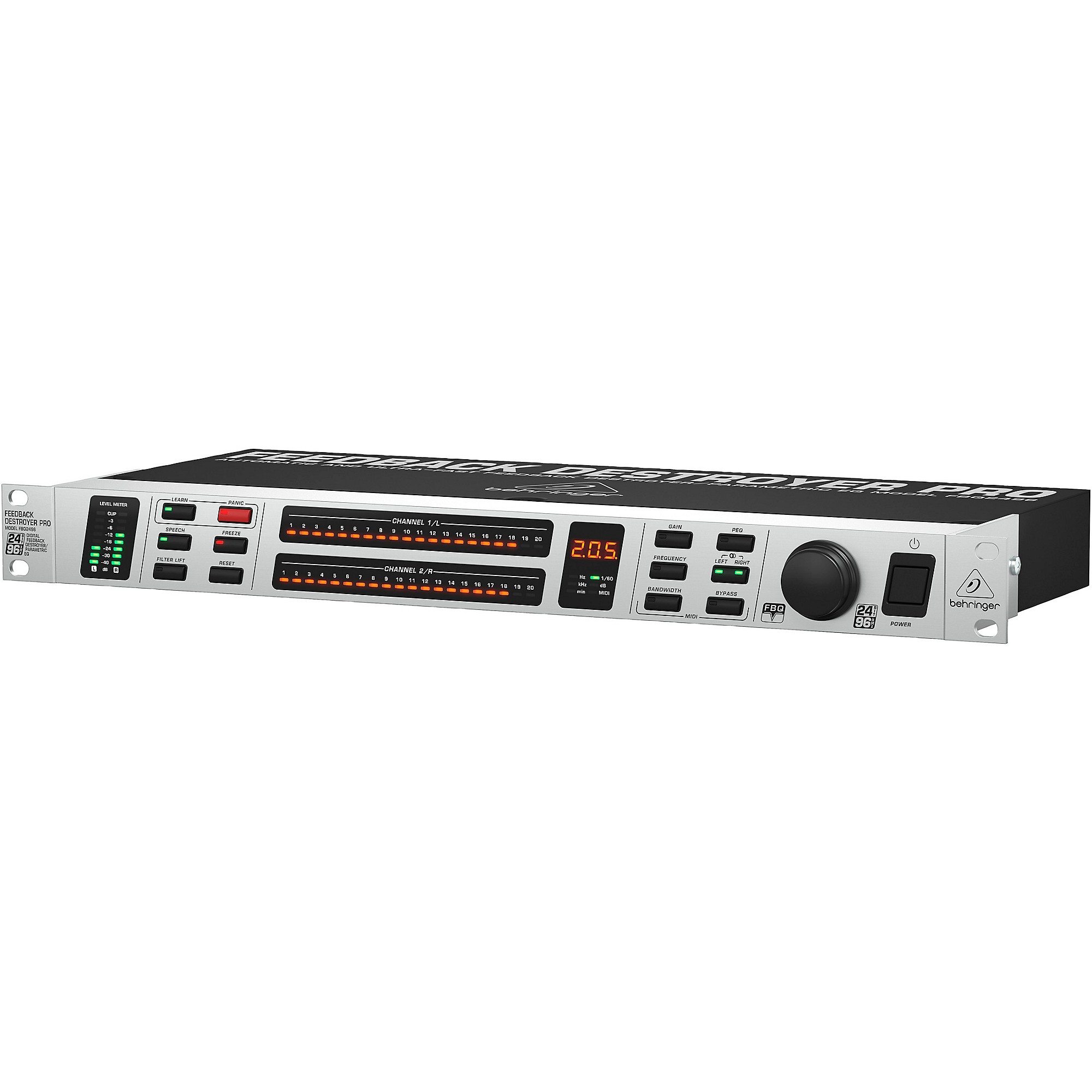 ハウリングプロセッサー　fbq2496 ② Behringer FBQ2496 Feedback Destroyer Pro Feedback Suppressor