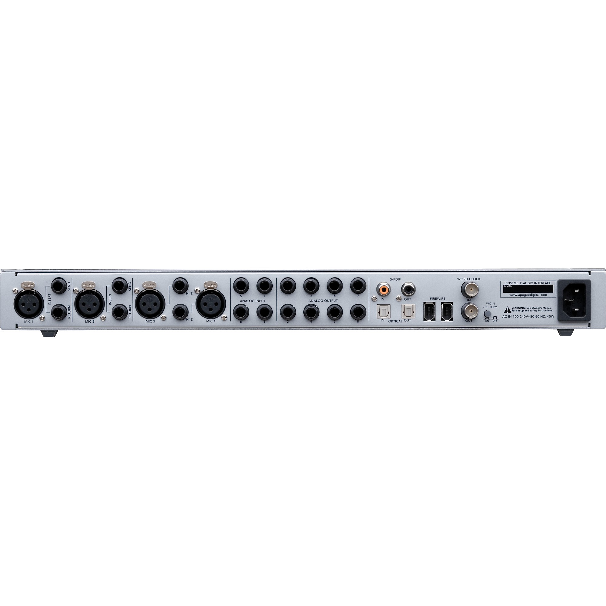 Apogee Ensemble FireWire Audio Interface – Drugan's Drums