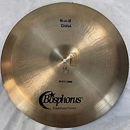 Used Bosphorus Cymbals 18in Traditional China Cymbal