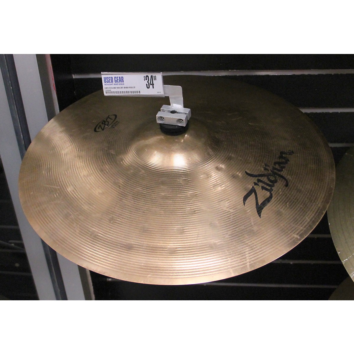 Used Zildjian 18in ZBT Crash Ride Cymbal Guitar Center