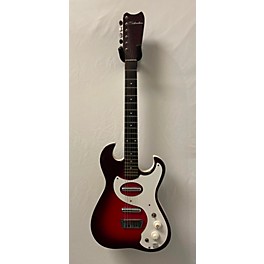 Vintage Silvertone 1960s 1457 + AMP CASE Solid Body Electric Guitar