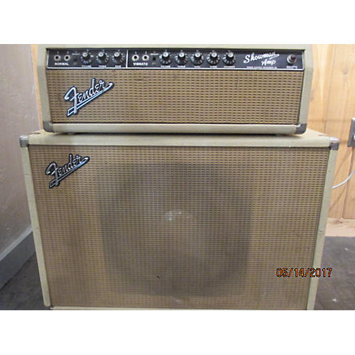 Vintage Fender 1963 Showman Head & Cab 1x12 Tube Guitar Combo Amp