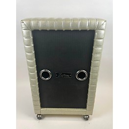 Vintage Kustom 1970s 210 Tuck & Roll White Bass Cabinet