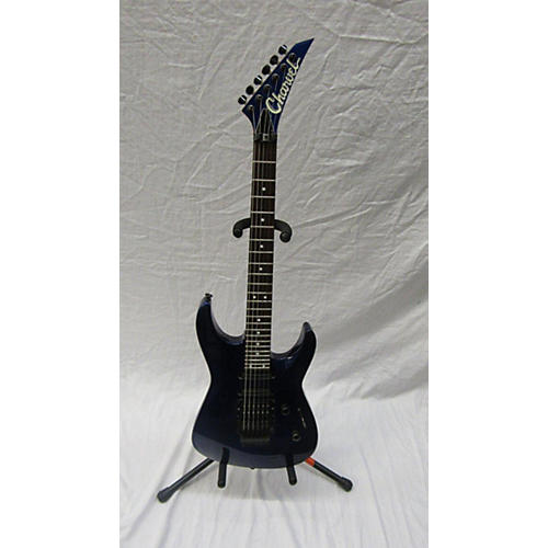 Used Charvel 1990 Custom Fusion Solid Body Electric Guitar Blue
