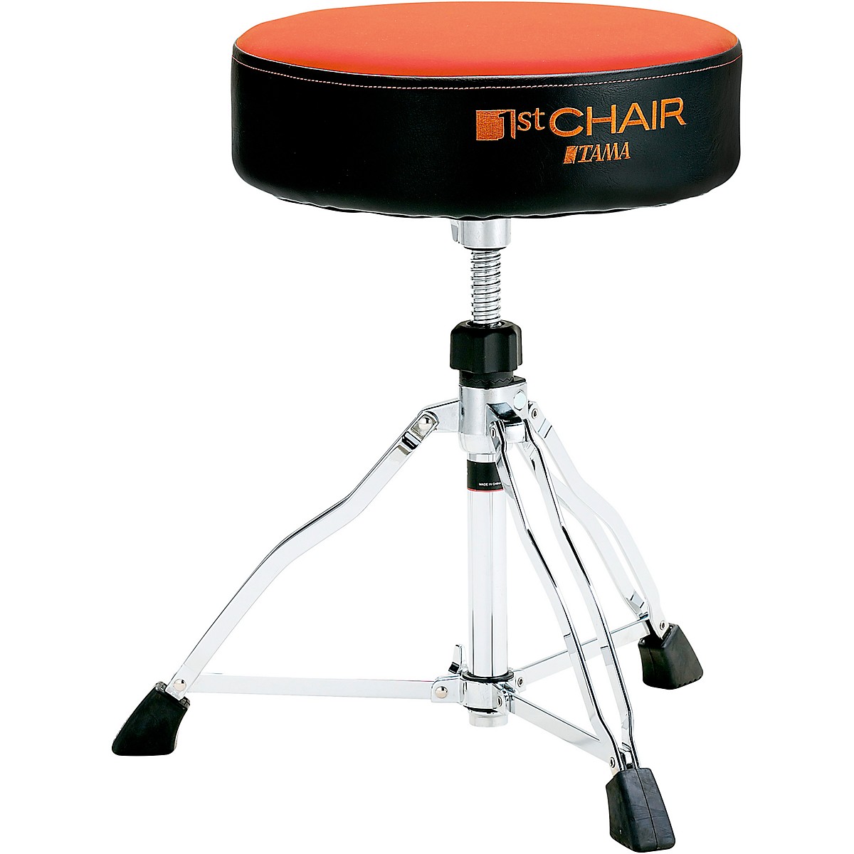 TAMA 1st Chair Round Rider Drum Throne With Color Cloth Top Orange