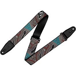 Levy's 2" Down Under Series Polyester Guitar Strap Bird and Snake