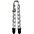 Perri's 2" Faux Snake Guitar Strap White and Black 2 in.