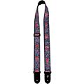 Perri's 2" Jacquard Guitar Strap - Pink and Blue Flower 2 in.