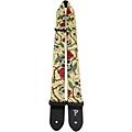 Perri's 2" Jacquard Guitar Strap - Skulls and Roses 2 in.