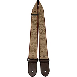 Perri's 2" Nylon Webbing Guitar Strap with Leather Ends