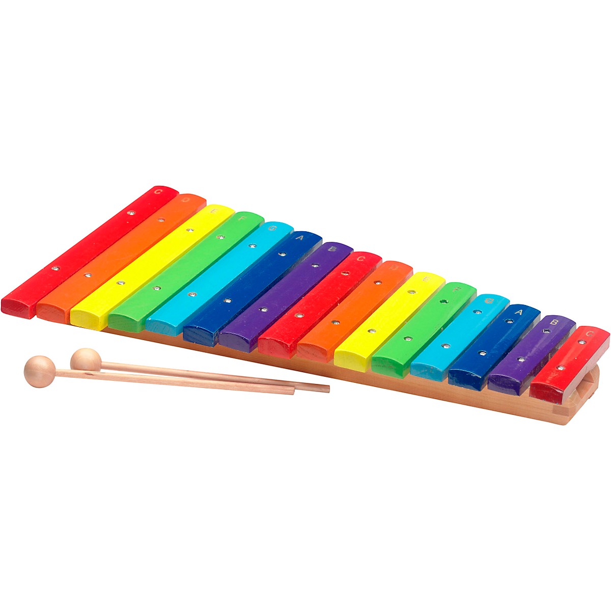 wooden rainbow xylophone