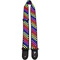 Perri's 2" Polyester Guitar Strap - Checker - Rainbow 2 in.