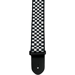 Perri's 2" Polyester Guitar Strap Black and White Checker Board