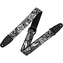 Levy's 2" Tattoo Series Polyester Guitar Strap Clowns
