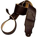 Franklin Strap 2.5" Original Natural Glove Leather Guitar Strap Chocolate with Gold Stitching