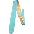 Perri's 2.5" Soft Suede with Premium Backing - Adjustable 44.5"-53" Guitar Strap Teal 44.5 to 53 in.