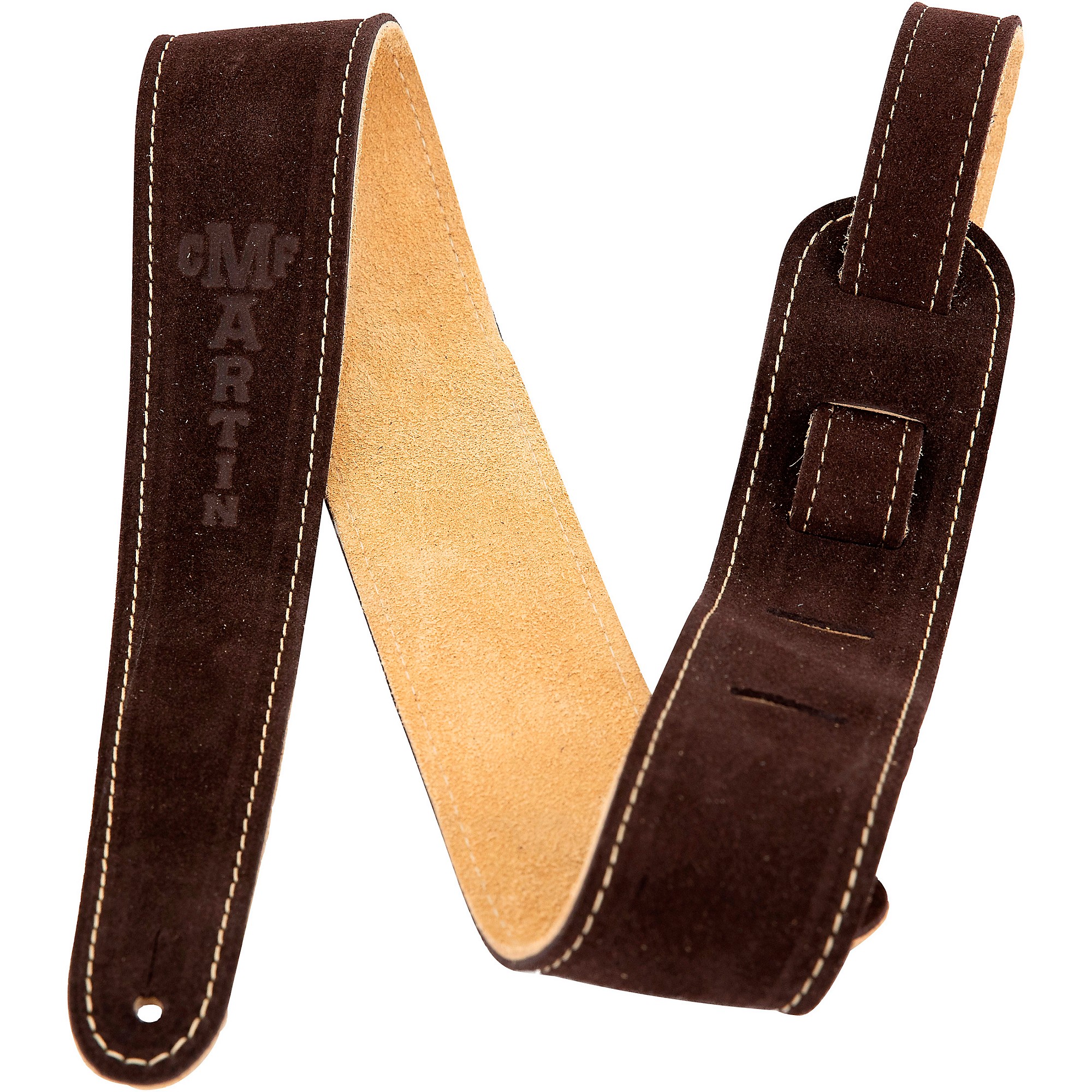 Martin 2.5" Suede Guitar Strap Brown Guitar Center