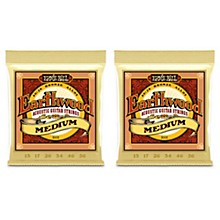 Ernie Ball 2002 Earthwood 80/20 Bronze Medium Acoustic Guitar Strings 2-Pack