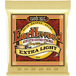 Ernie Ball 2006 Earthwood 80/20 Bronze Extra Light Acoustic Guitar Strings