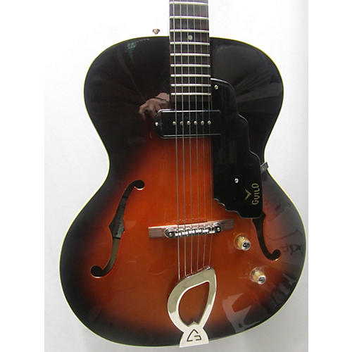 Used Guild 2014 T50 Slim Hollow Body Electric Guitar Tobacco Burst