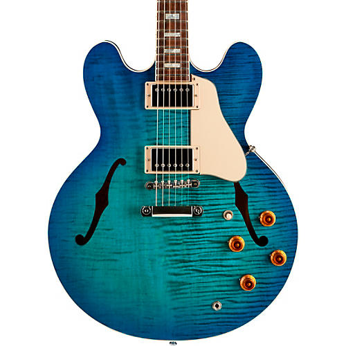 Gibson 2018 ES-335 Figured Semi-Hollow Electric Guitar Aqua Marine 3 ...