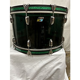 Used Ludwig 2023 VISTALITE ZEP ACRYLIC GREEN SET 5 PIECE SHELL PACK Drum Kit