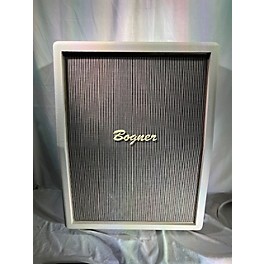 Used Bogner 2024 212SLO Vertical Open Back 2x12 Cab W/Custom Ivory Tolex Guitar Cabinet