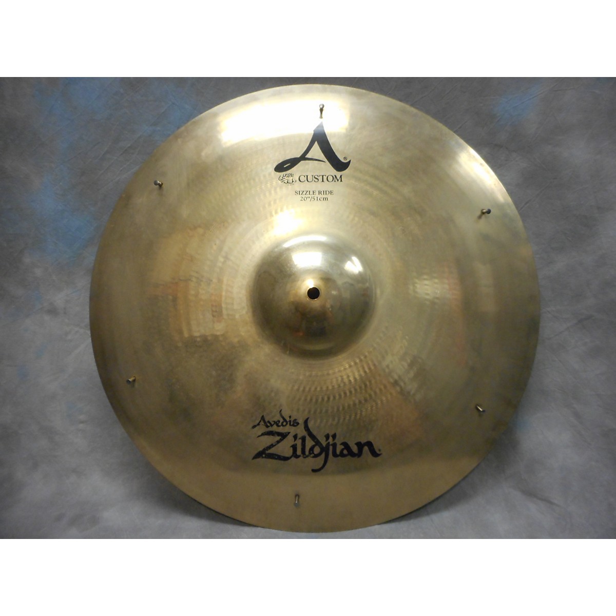 Used Zildjian 20in A Custom Medium Sizzle Ride Cymbal Guitar Center