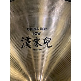 Used Zildjian 20in Low China Boy Cymbal