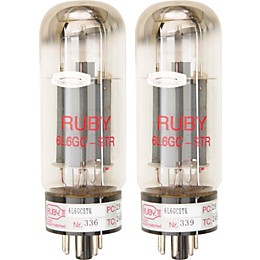 Ruby 6L6GCMSTR Matched Amp Tubes Duet