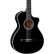 212ce-N Plus Limited-Edition Grand Concert Nylon-String Acoustic-Electric Guitar Black