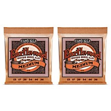 Ernie Ball 2144 Earthwood Phosphor Bronze Medium Acoustic Guitar Strings 2-Pack
