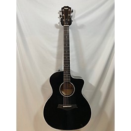 Used Taylor 214CE-BLK Deluxe Acoustic Electric Guitar