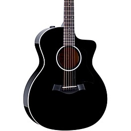 Taylor 214ce BLK Plus Grand Auditorium Acoustic-Electric Guitar