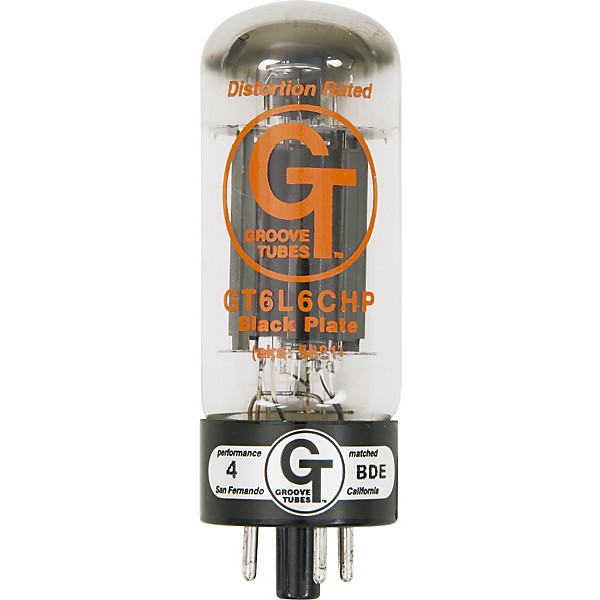 Groove Tubes Gold Series GT-6L6-CHP Matched Power Tubes Low (1-3 GT Rating) Duet