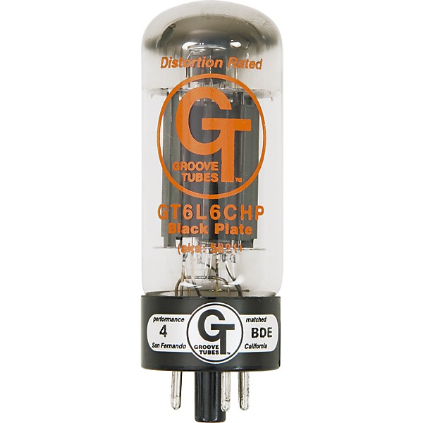 Groove Tubes Gold Series GT-6L6-CHP Matched Power Tubes High (8-10 GT Rating) Duet