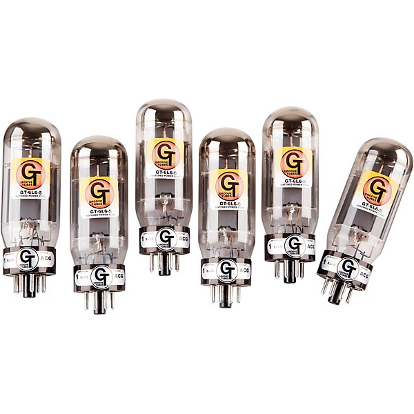 Groove Tubes Gold Series GT-6L6-S Matched Power Tubes Low (1-3 GT Rating) Sextet