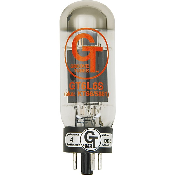 Groove Tubes Gold Series GT-6L6-S Matched Power Tubes Hardness 1 Quartet