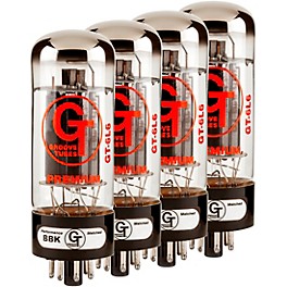 Groove Tubes Gold Series GT-6L6-S Mat... Groove Tubes Gold Series GT-6L6-S Matched Power Tubes Medium (4-7 GT Rating) Quartet