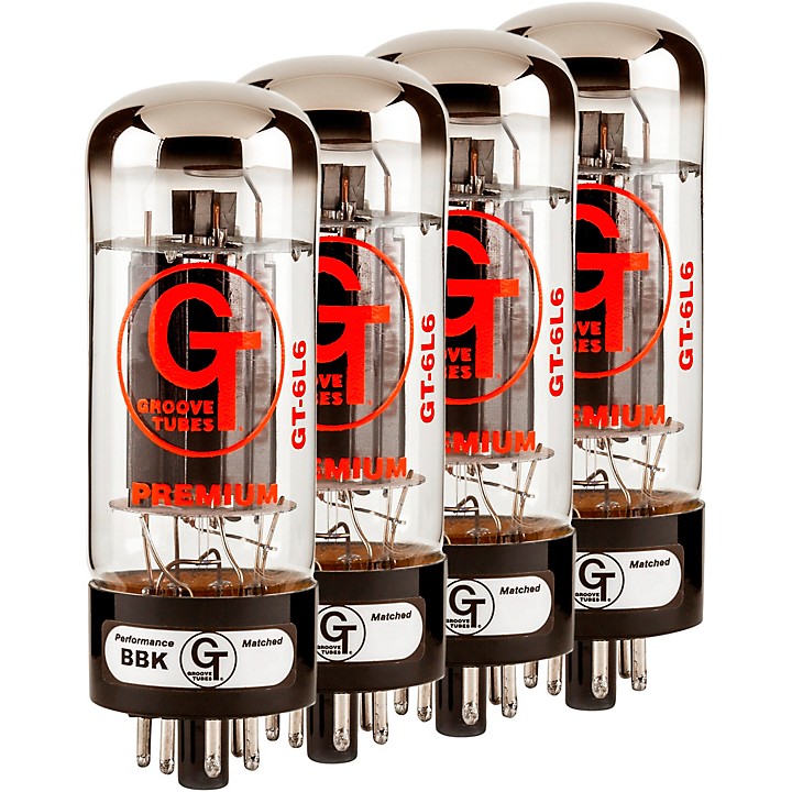 Groove Tubes GT-6L6-R Matched4 ペア 倉庫保管品 Groove Tubes Gold Series GT-6L6-S Matched Power Tubes Medium (4-7