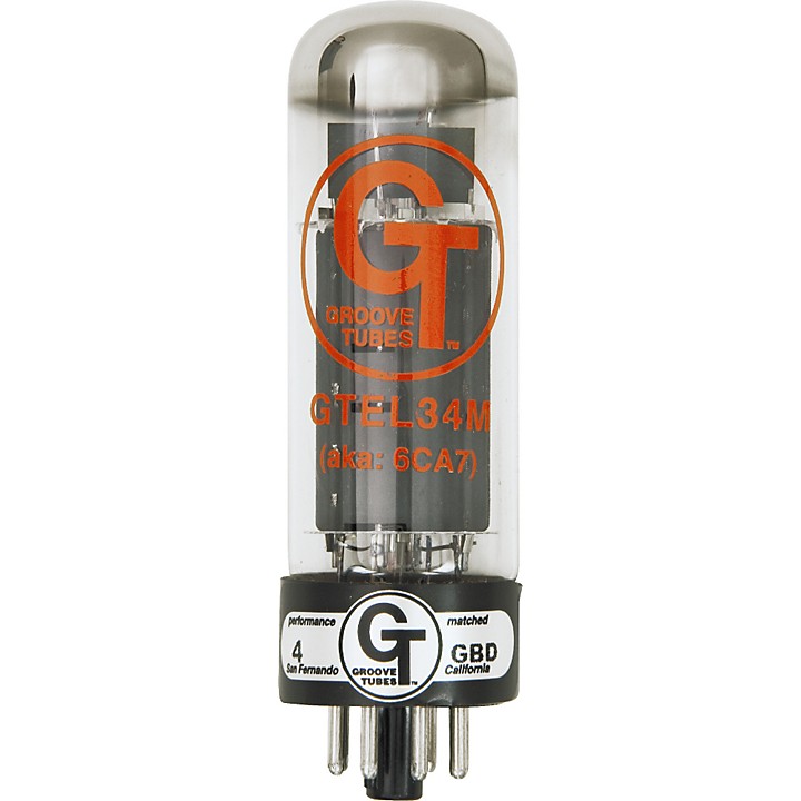 Groove Tubes Gold Series GT-EL34-M Matched Power Tubes Medium (4-7
